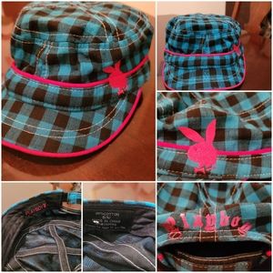 Playboy Bunny Hat Turquoise/ Pink 100%cotton $21
